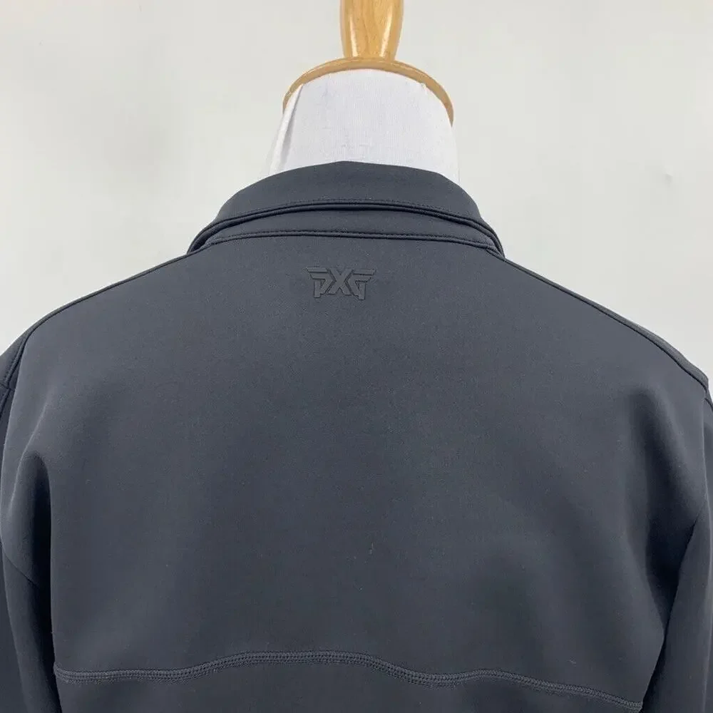 PXG Jacket Womens S Small Black Full Zip Softshell Thumbholes‎ Stretch Golf